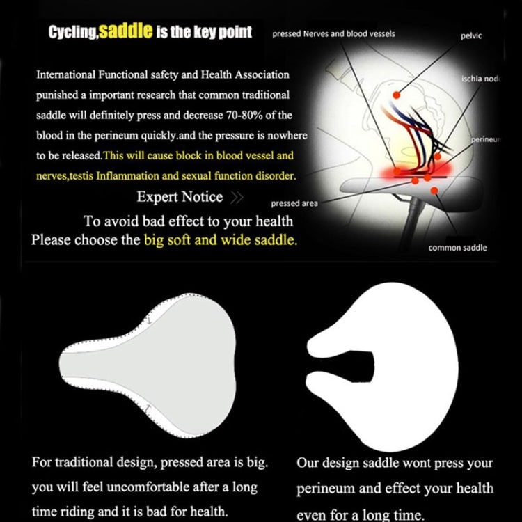 Bike Seat Bicycle Seat Noseless Bicycle Saddle - Image 6
