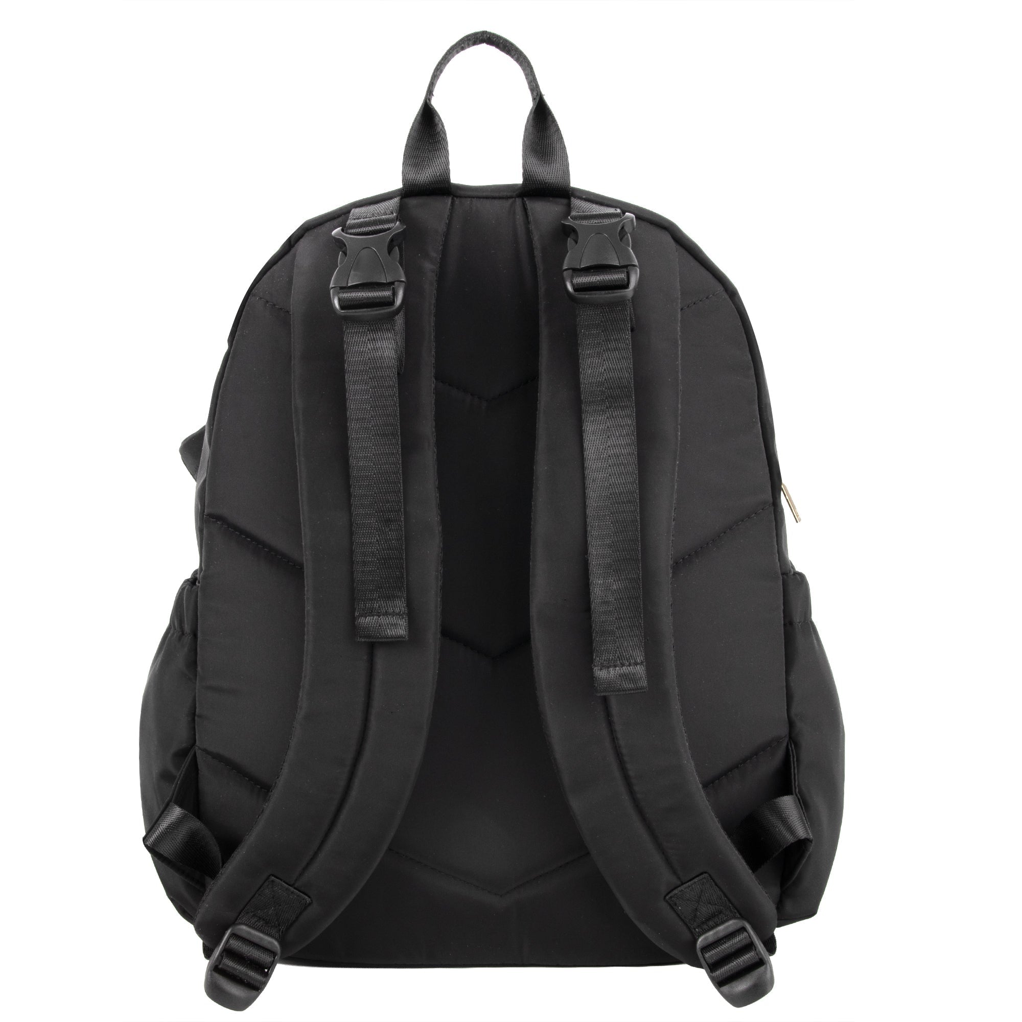 Black Backpack Diaper Bag Baby Essentials Quilted Changing Pad - Image 7