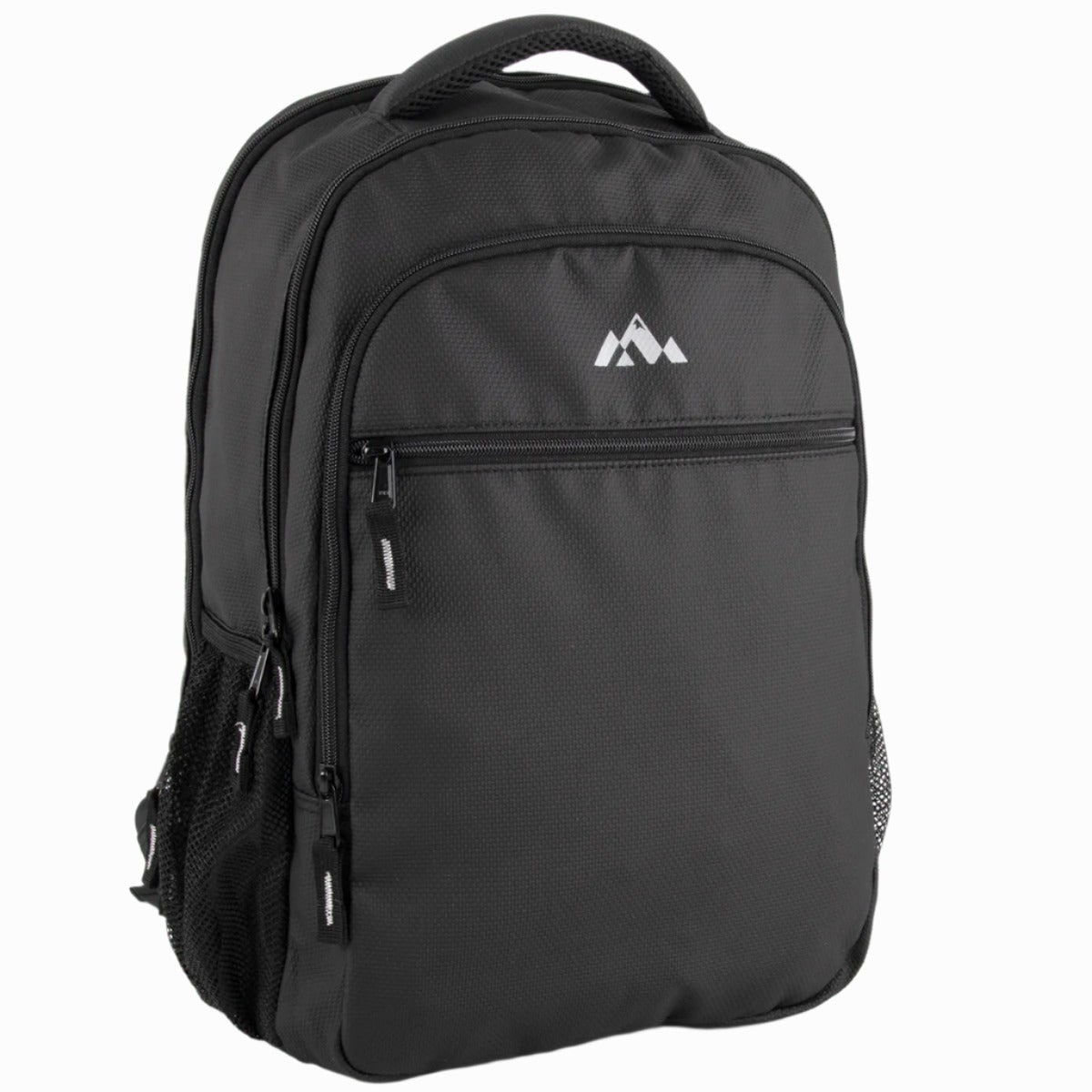 Black Backpack Heavy Duty Laptop Rectangular Multiple Compartments - Image 1