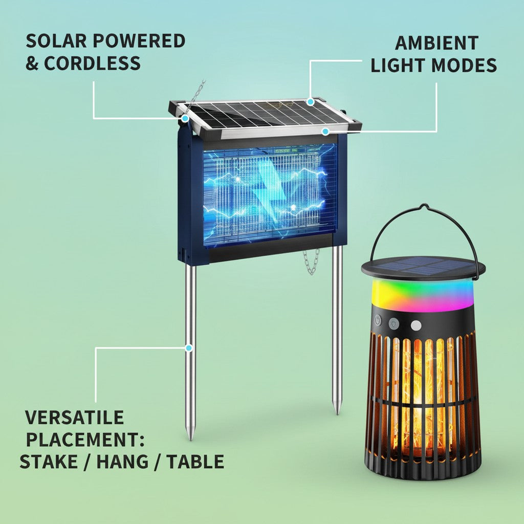 solar bug zapper key benefits and features