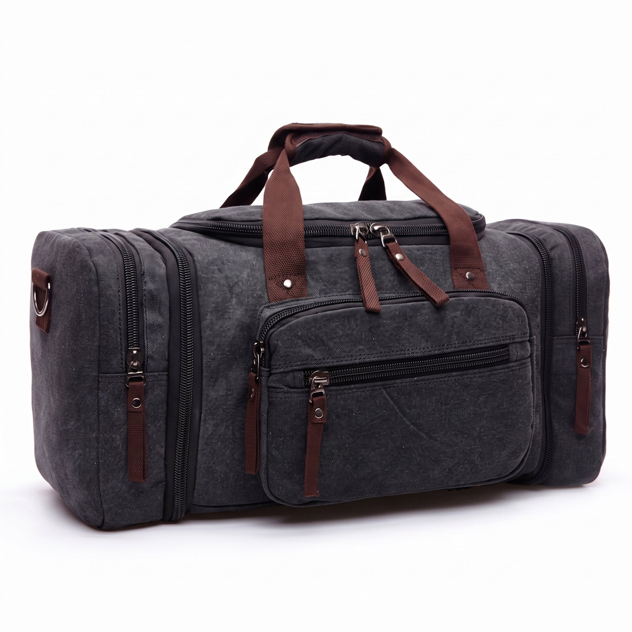 Men's Travel Bag Duffel Bag Canvas Duffel Bag Multi-Compartment - studio
