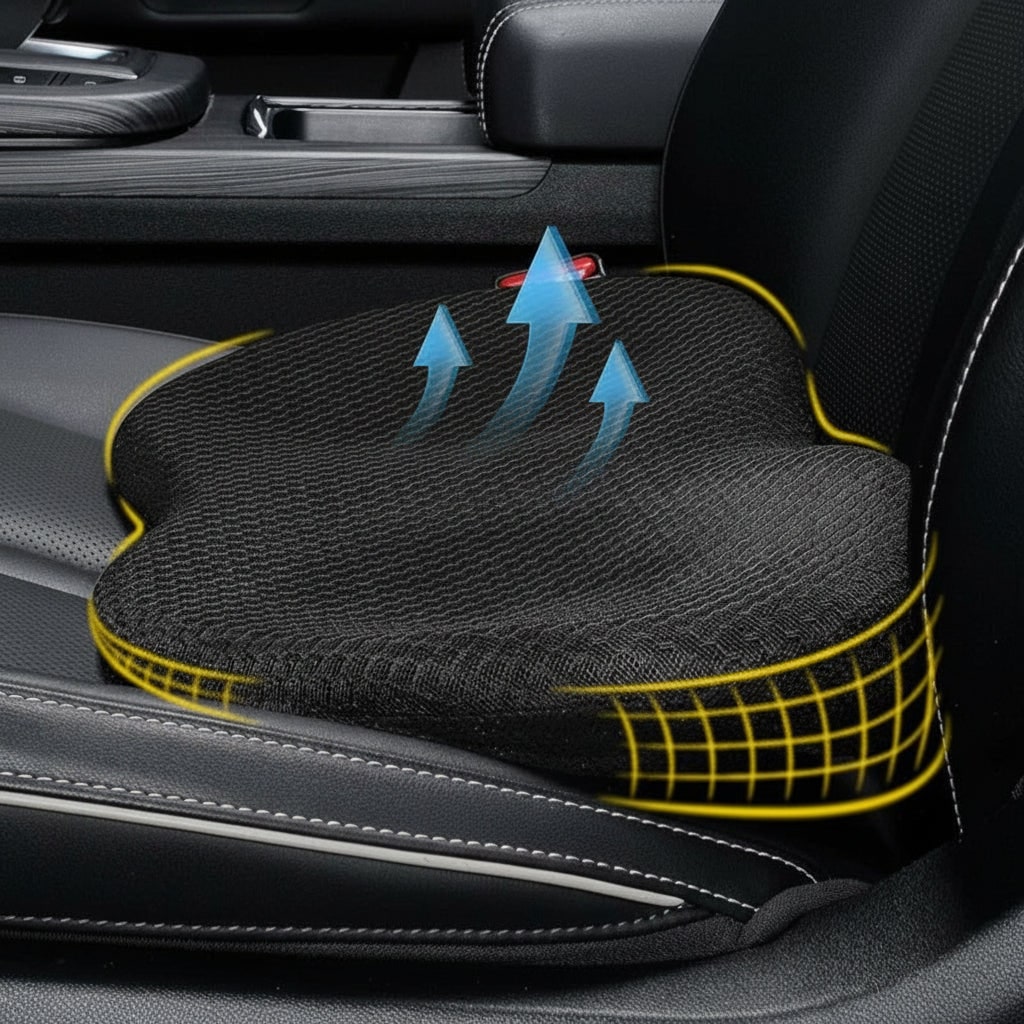 Car Seat Cushion Memory Foam Ergonomic Booster Seat Cushion Drivers - Image 1