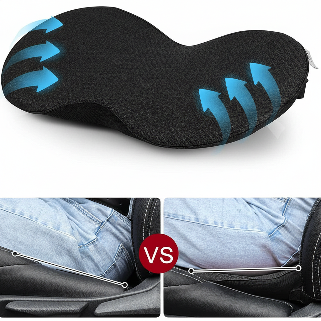 Car Seat Cushion Memory Foam Ergonomic Booster Seat Cushion Drivers - Image 9