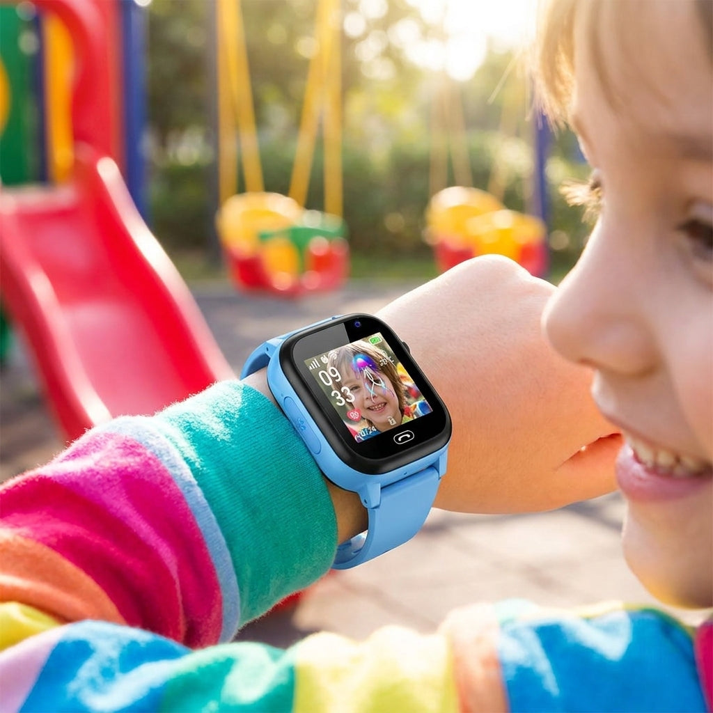 Childrens Smartwatch Kids Phone Watch Smartwatch Camera Black - Image 3
