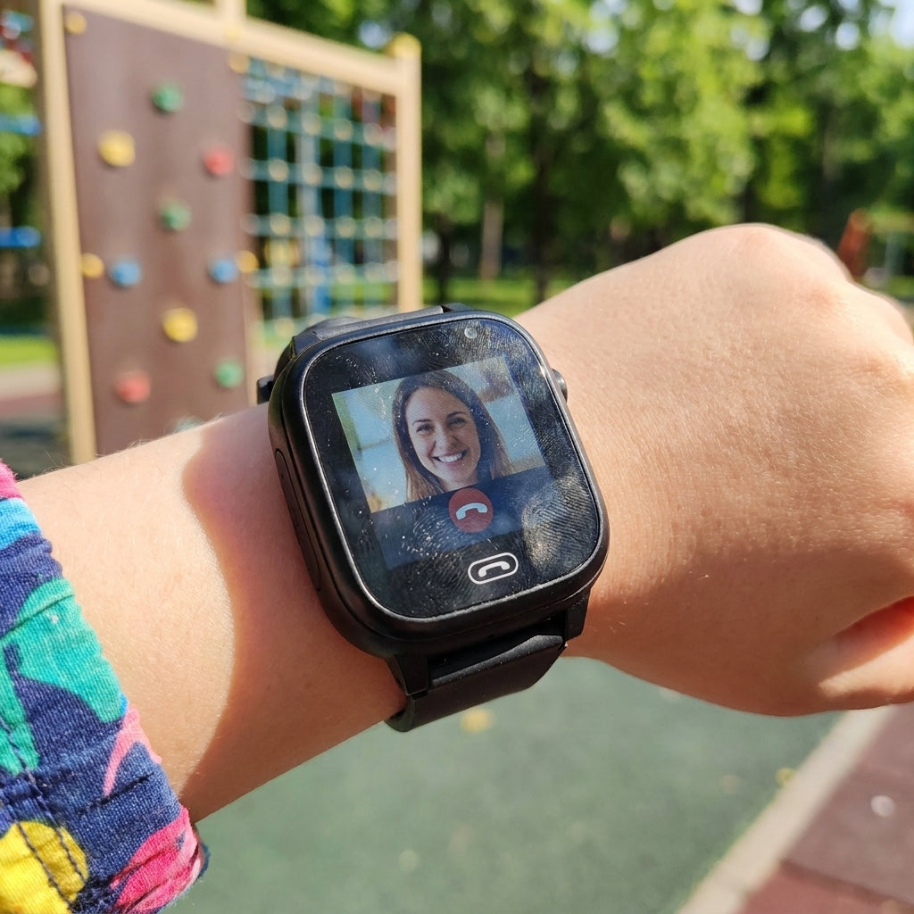 Childrens Smartwatch Kids Phone Watch Smartwatch Camera Black - Image 2