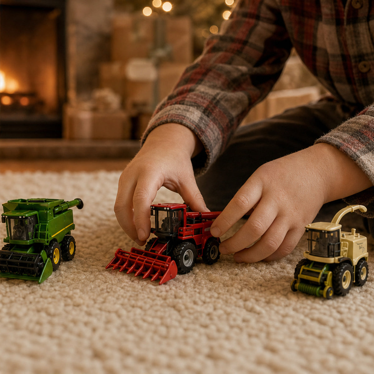Christmas Farm Vehicle Advent Calendar 24 Days Of Toy Tractors Combines & Harvesters For Kids - Image 4