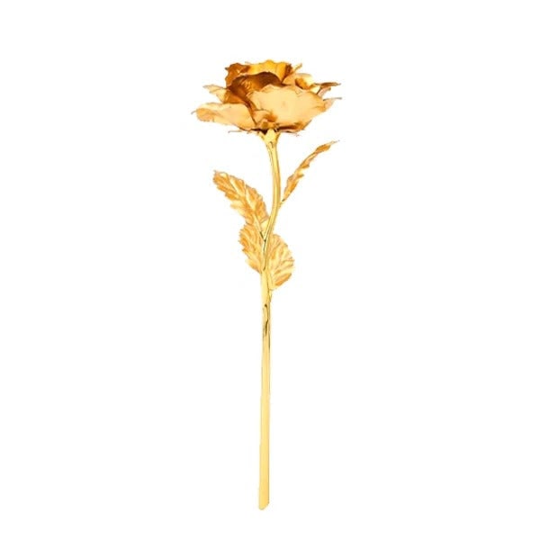 Christmas Gold Rose 24K Gold Dipped Real Rose With Gift Box - Image 3