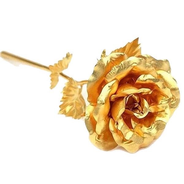 Christmas Gold Rose 24K Gold Dipped Real Rose With Gift Box - Image 4