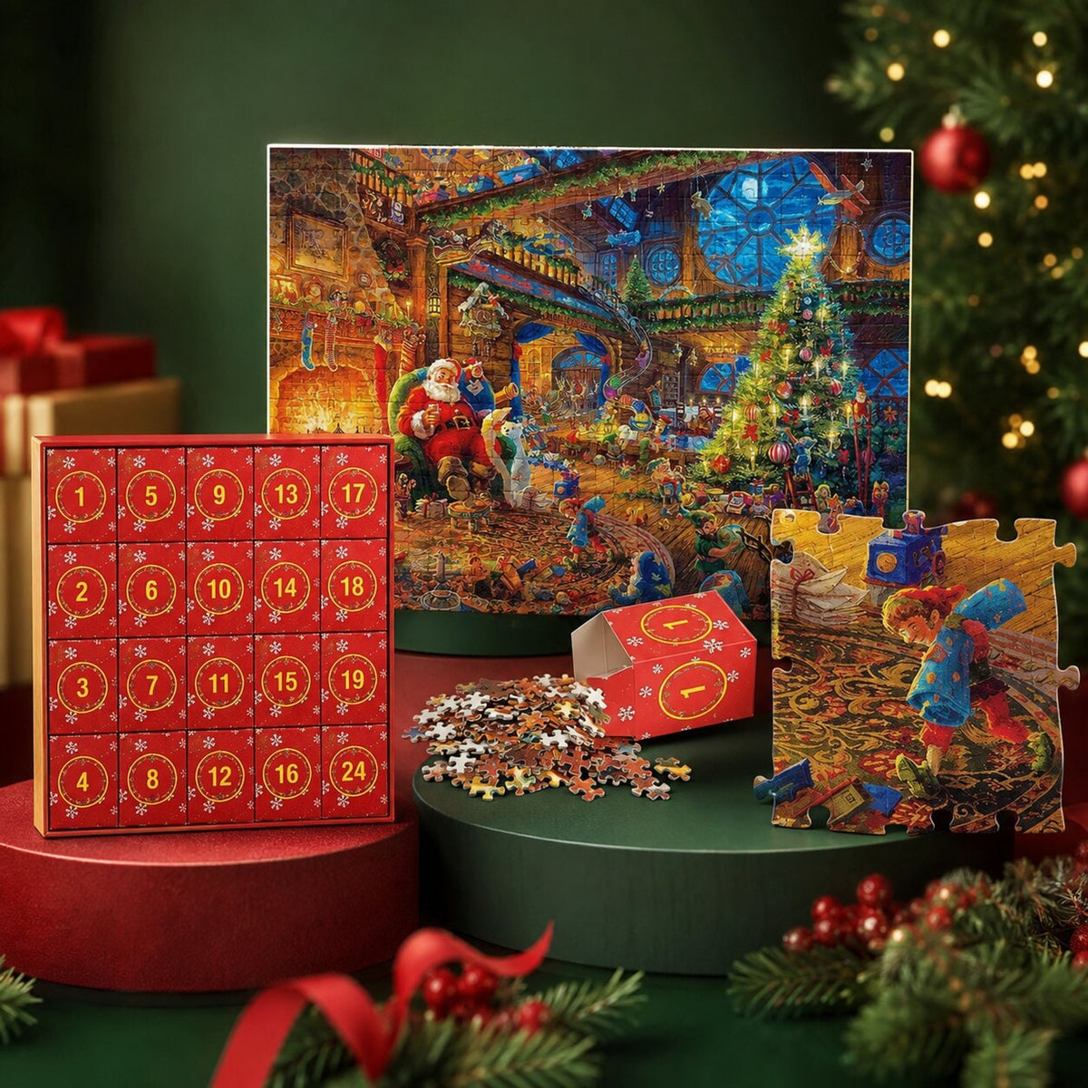 Christmas Puzzle Advent Calendar 2026 1008-Piece Jigsaw For Daily Holiday Fun - Image 7