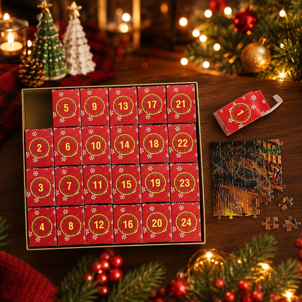 Christmas Puzzle Advent Calendar 2026 1008-Piece Jigsaw For Daily Holiday Fun - Image 9