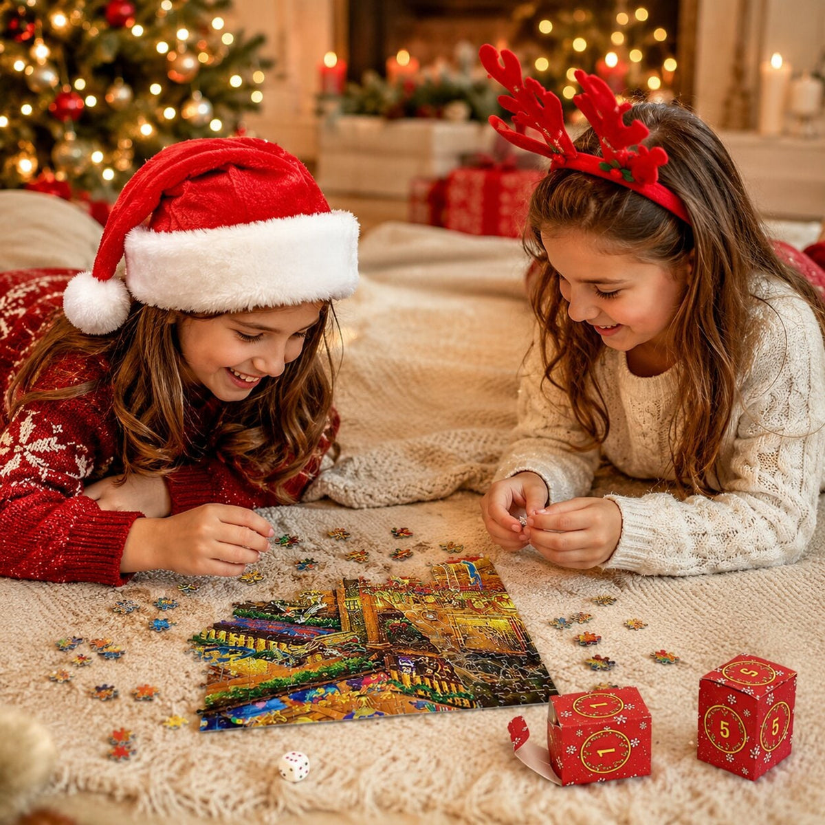 Christmas Puzzle Advent Calendar 2026 1008-Piece Jigsaw For Daily Holiday Fun - Image 4