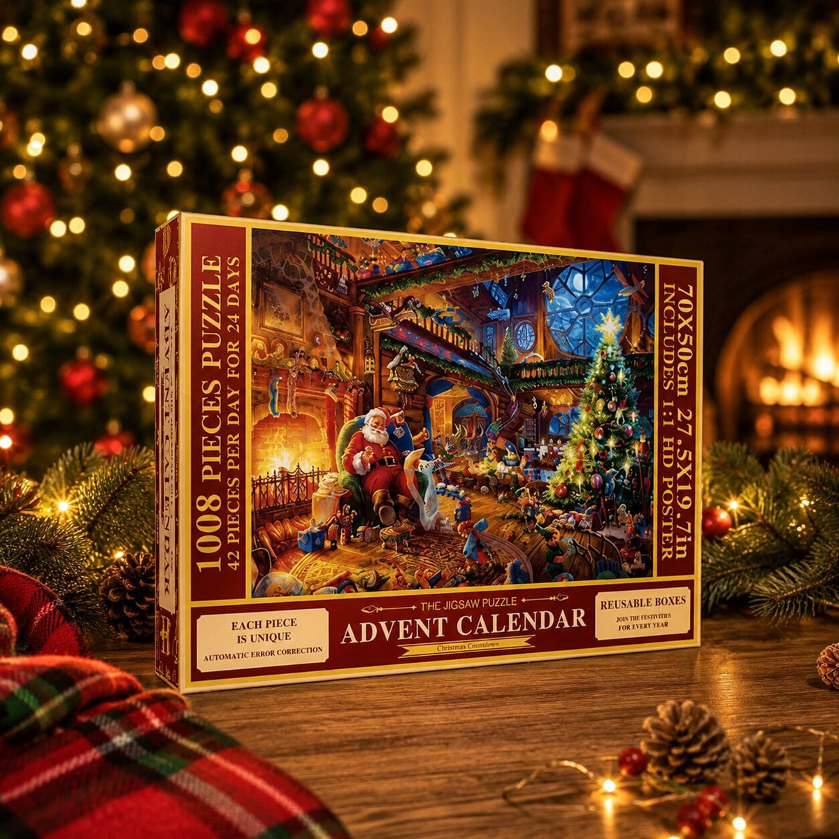 Christmas Puzzle Advent Calendar 2026 1008-Piece Jigsaw For Daily Holiday Fun - Image 6