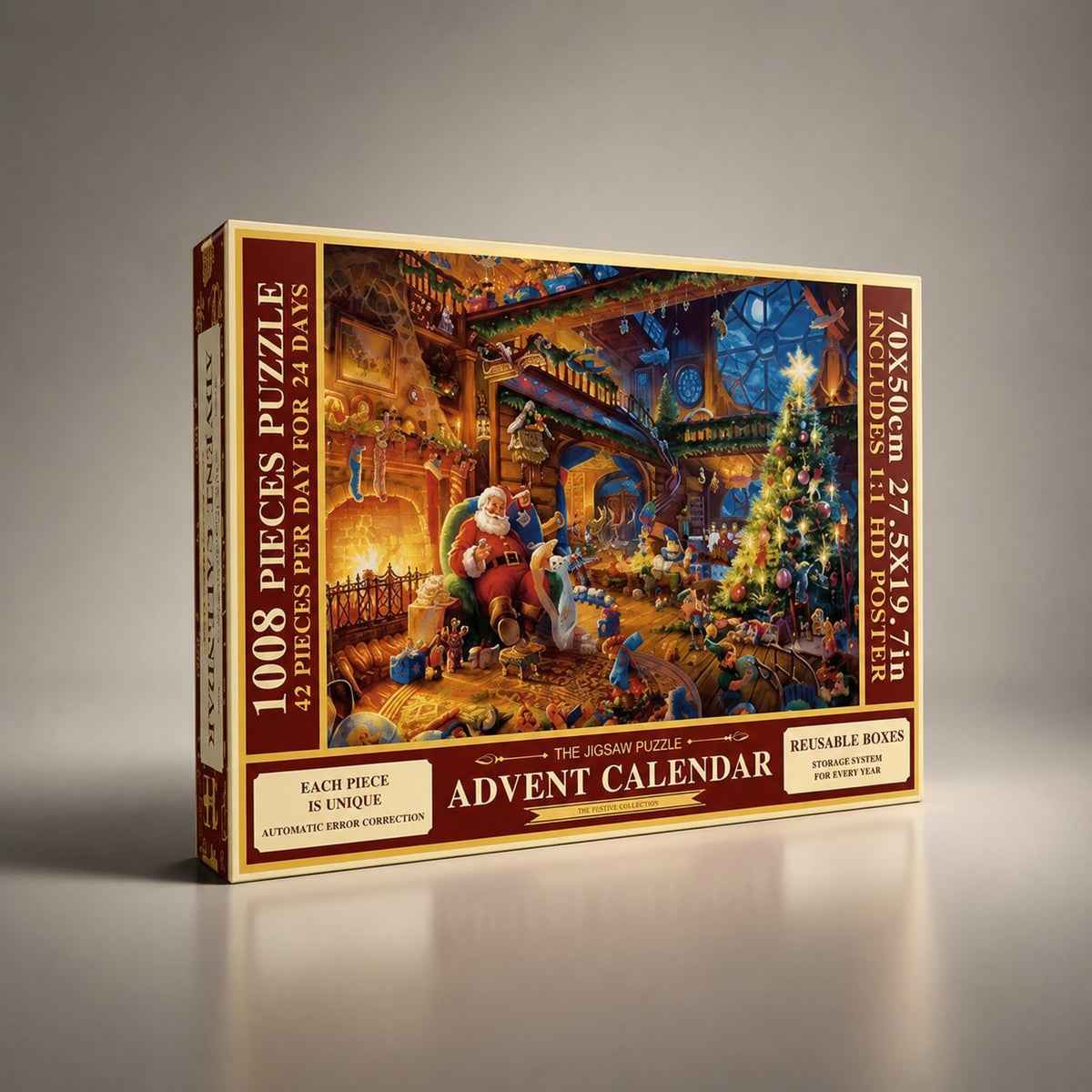 Christmas Puzzle Advent Calendar 2026 1008-Piece Jigsaw For Daily Holiday Fun - Image 11