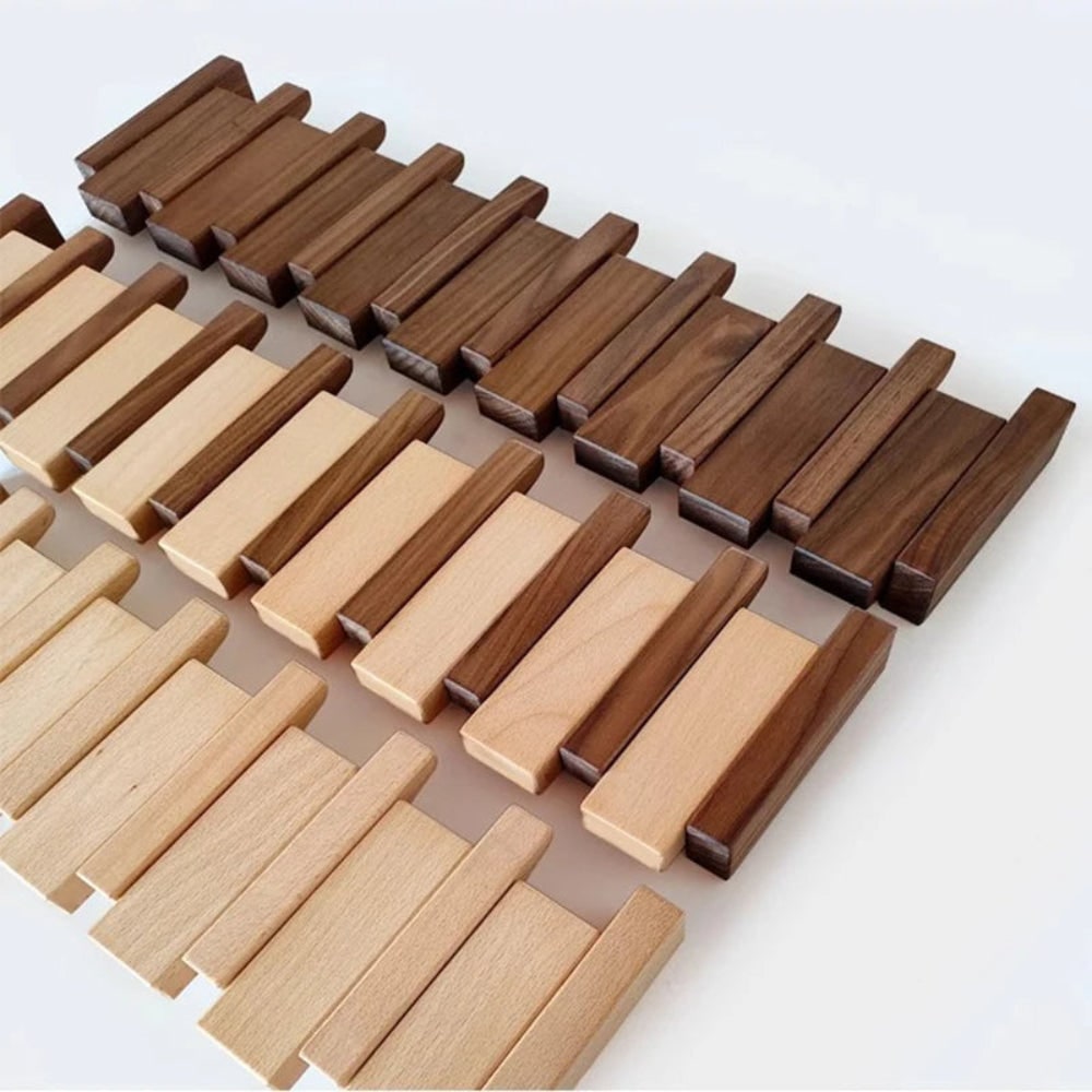 Coat Rack Wall Hooks Storage Rack Wooden Folding Wall Mounted - Image 7