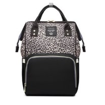 Convertible Diaper Bag Backpack Heathered Grey, Pink, Or Black - Image 10