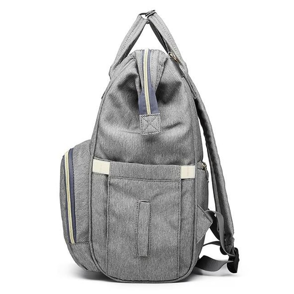 Convertible Diaper Bag Backpack Heathered Grey, Pink, Or Black - Image 22