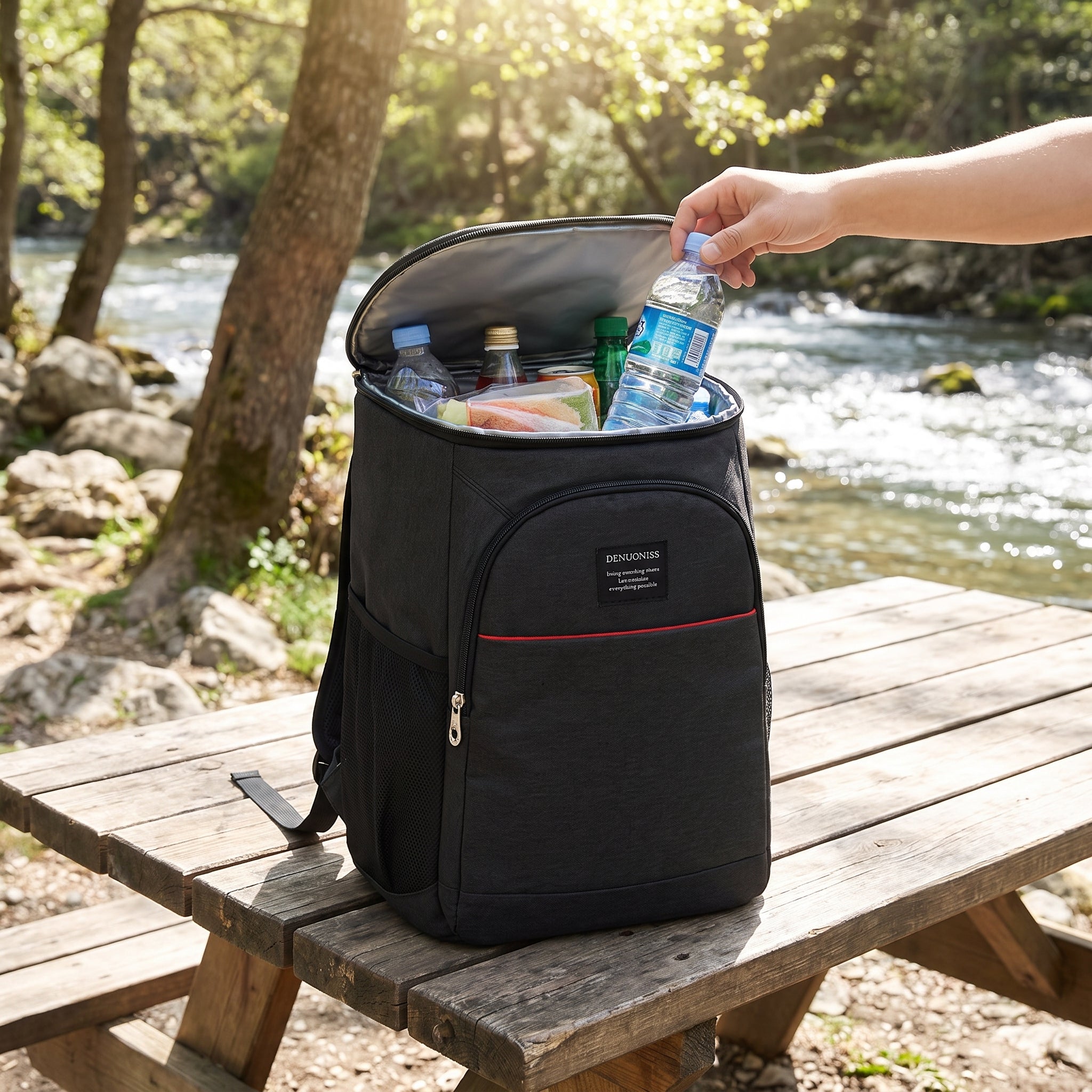 Lunch Bag Insulated Cooler Backpack Soft Portable - hero