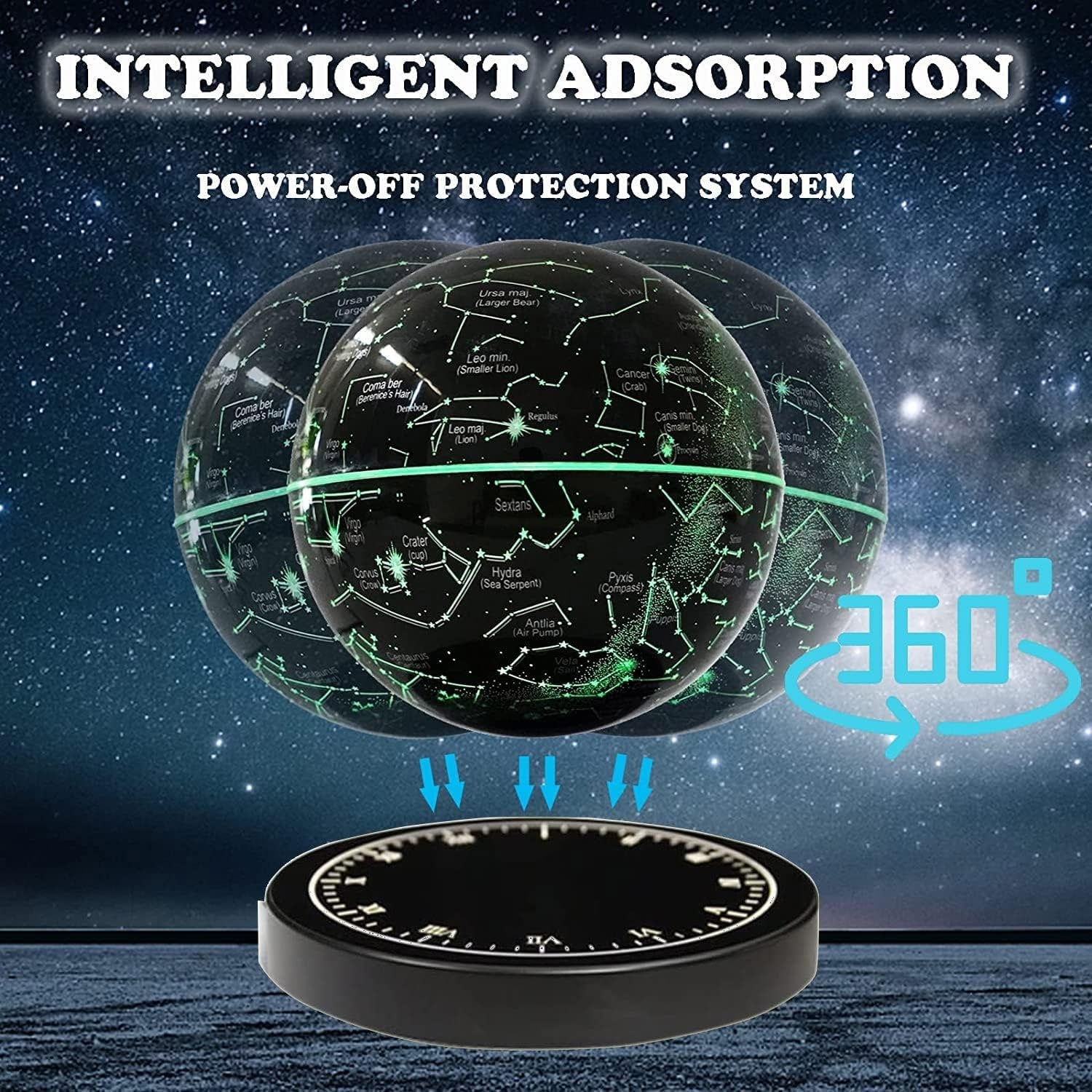 Desk Lamp Magnetic Levitation Star Lamp Floating Decor Light - Image 12