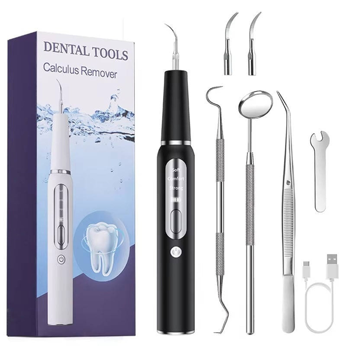 Dog Dental Cleaner With Ultrasonic Vibrations Built-In Light And 10-Minute Auto Shutoff - Image 8