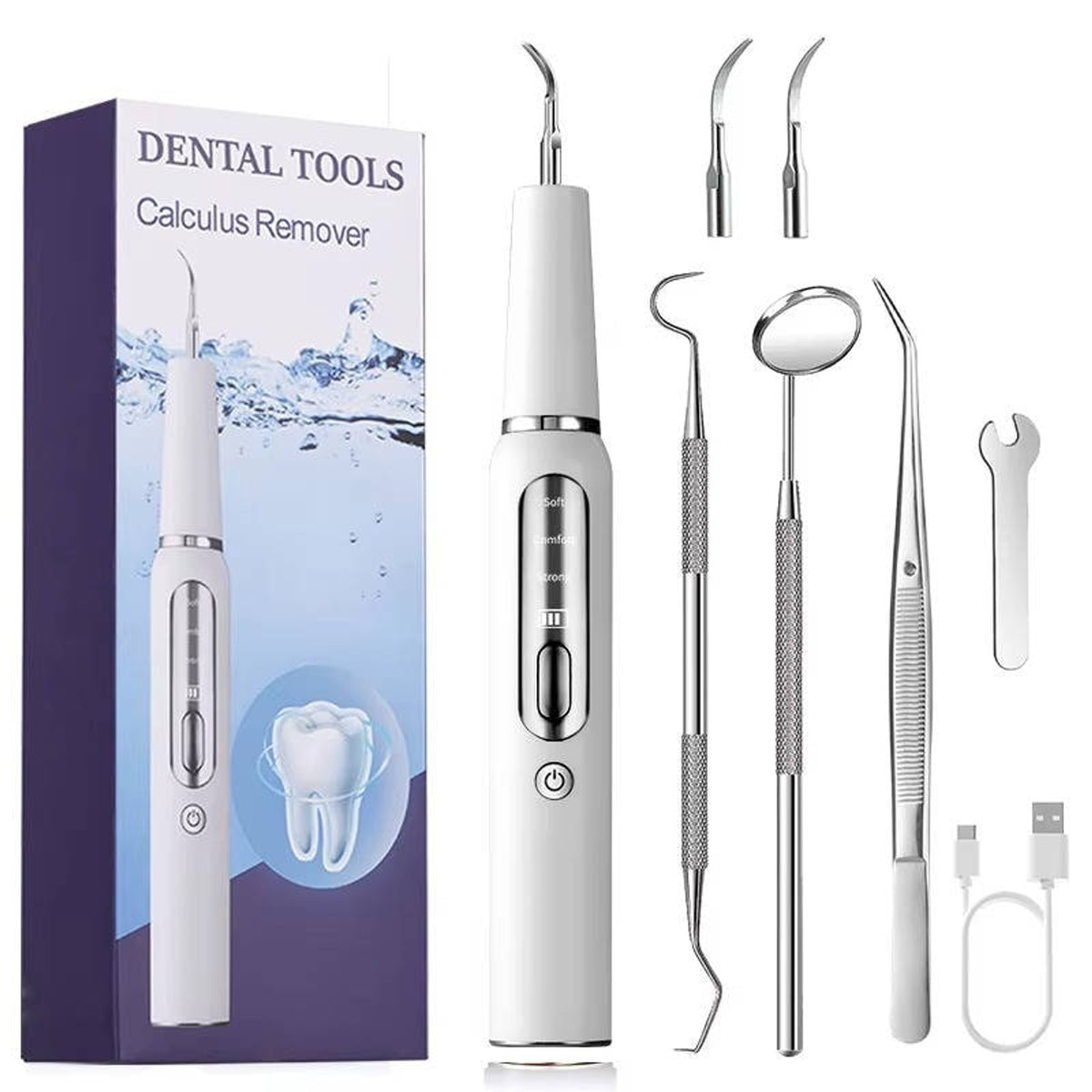 Dog Dental Cleaner With Ultrasonic Vibrations Built-In Light And 10-Minute Auto Shutoff - Image 7