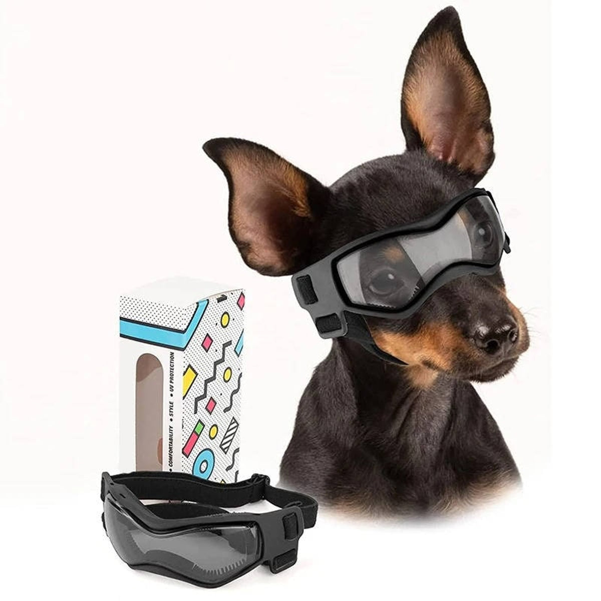 Dog Goggles With UV Protection And Anti-Fog Vents For Comfortable Outdoor Adventures - Image 1
