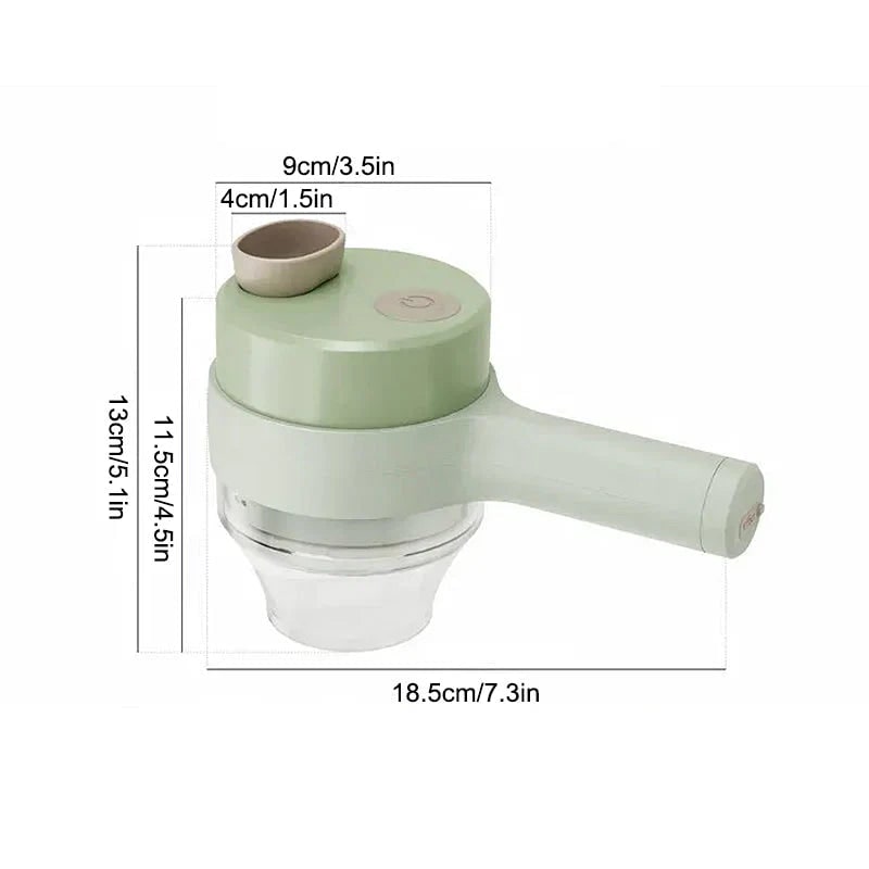 Electric Food Chopper Mini Processor Portable Garlic - Image 10