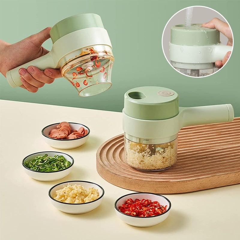 Electric Food Chopper Mini Processor Portable Garlic - Image 8
