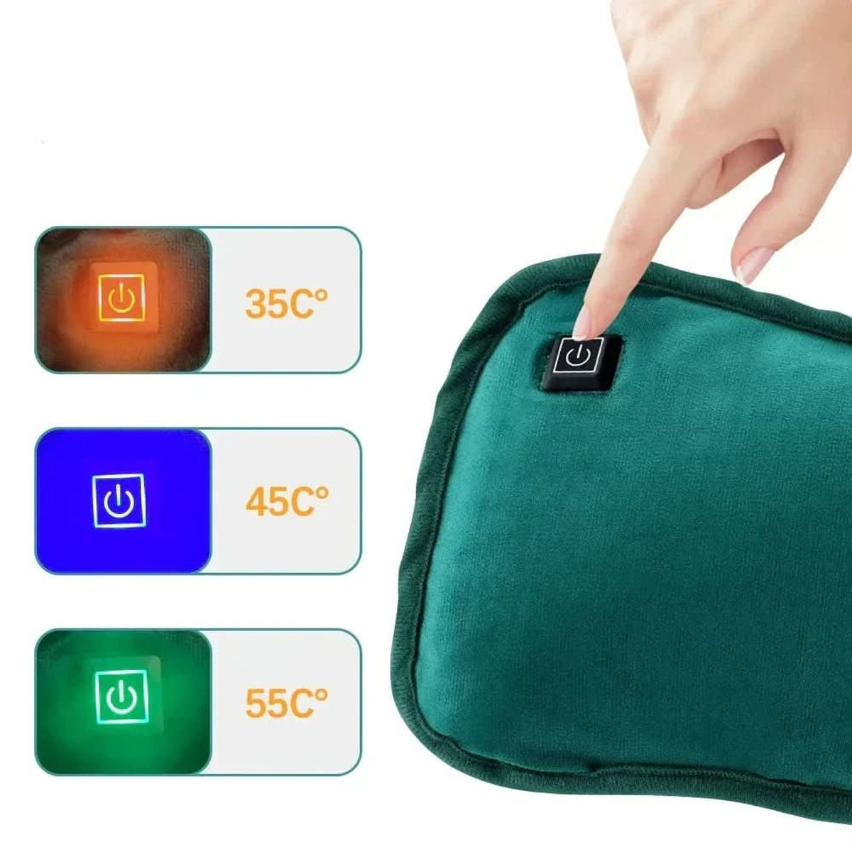 Electric Heating Pad With USB Power And Plush Fabric For Back Pain Relief - Image 4