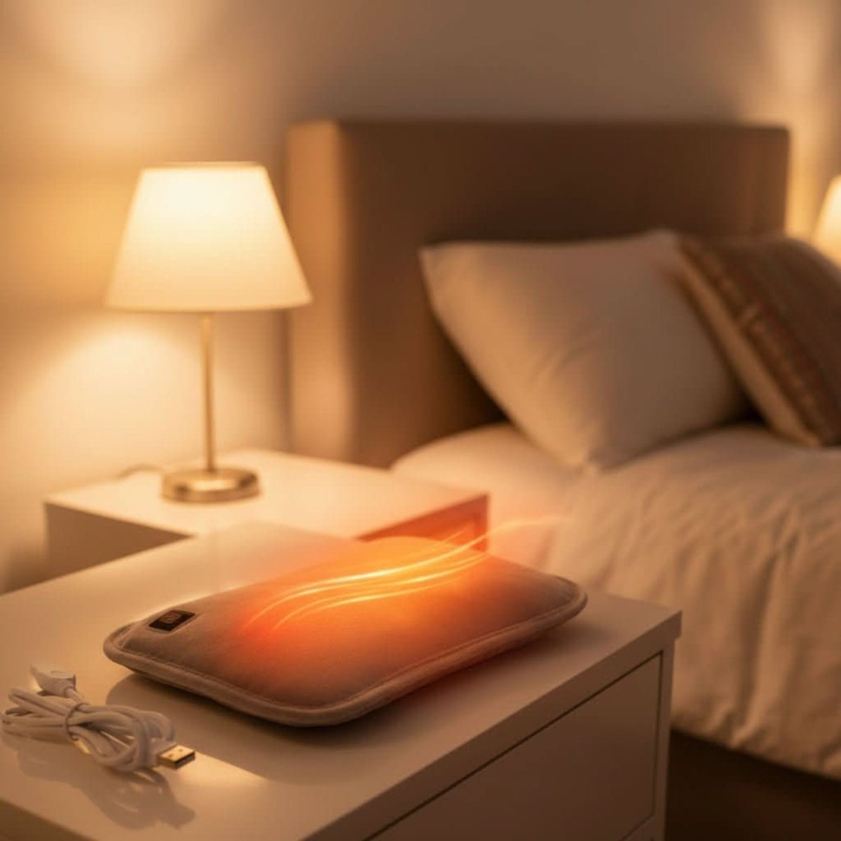 Electric Heating Pad With USB Power And Plush Fabric For Back Pain Relief - Image 1