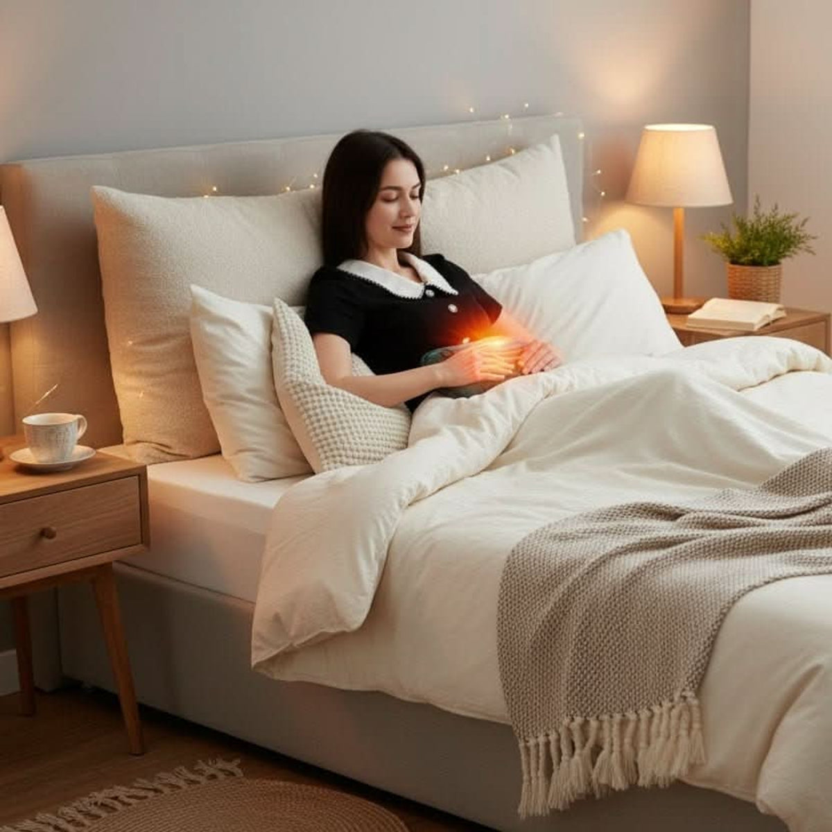 Electric Heating Pad With USB Power And Plush Fabric For Back Pain Relief - Image 2
