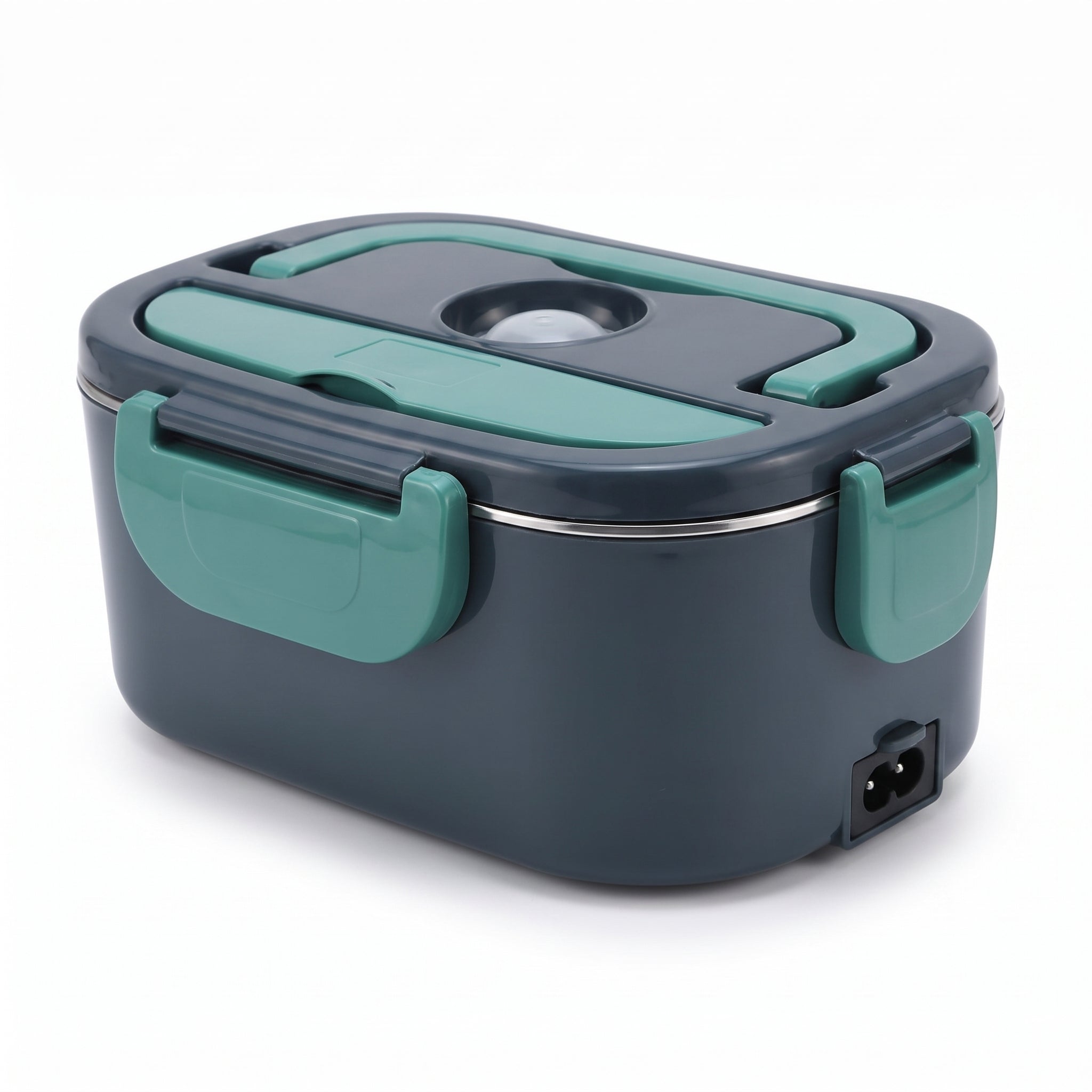 Heated Lunch Box Electric Food Warmer Portable Bento - angle