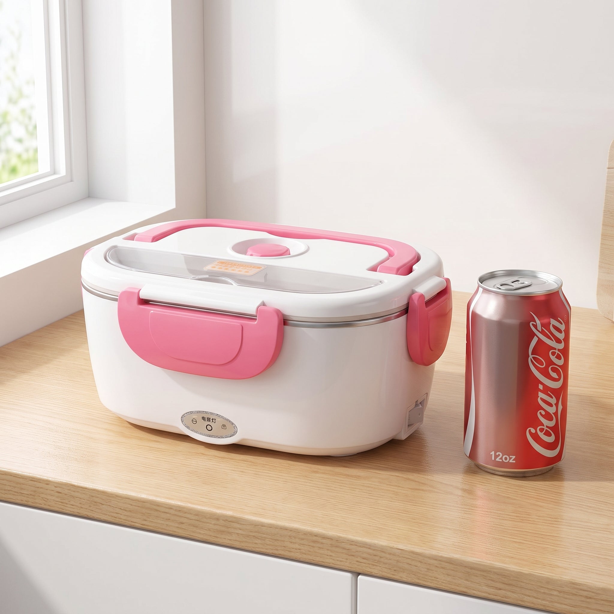 Heated Lunch Box Electric Food Warmer Portable Bento - scale