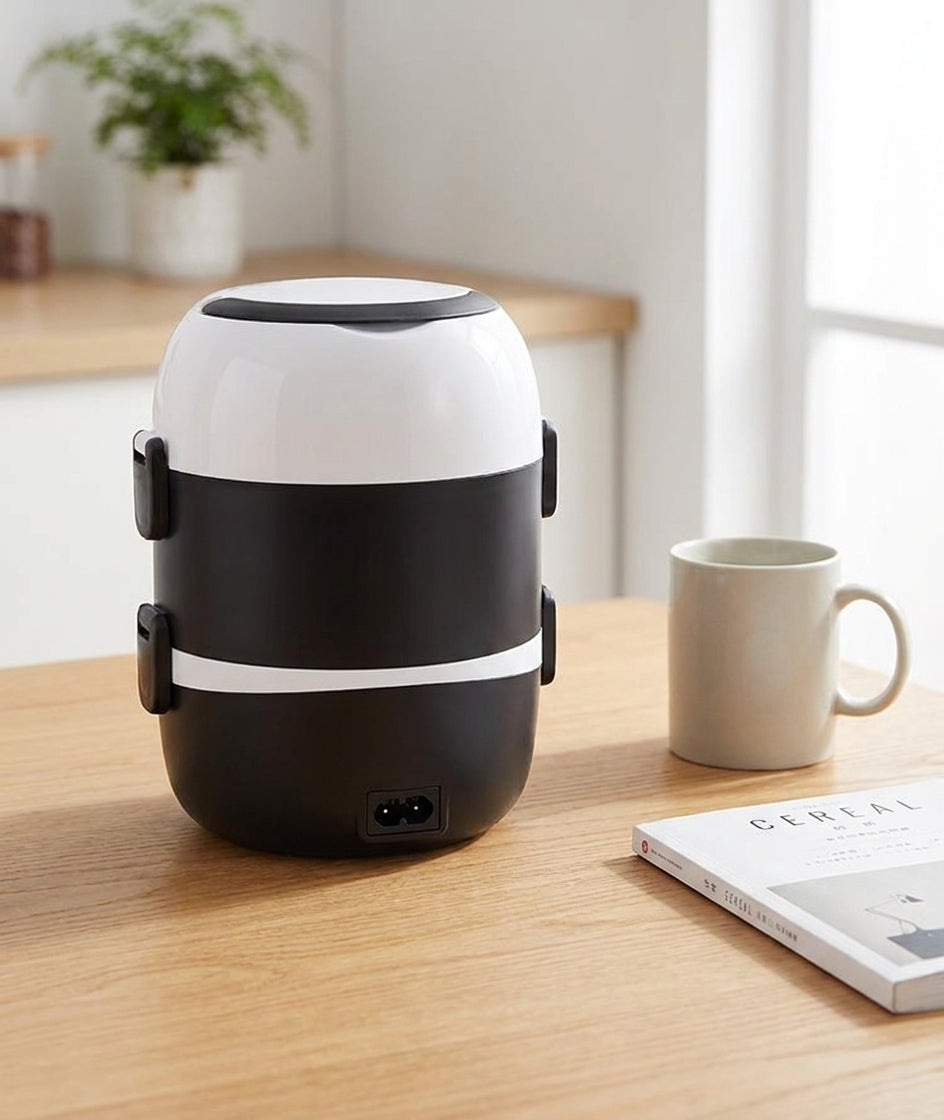Heated Lunch Box Electric Lunch Box Electric Food Warmer Electric Food Steamer - scale