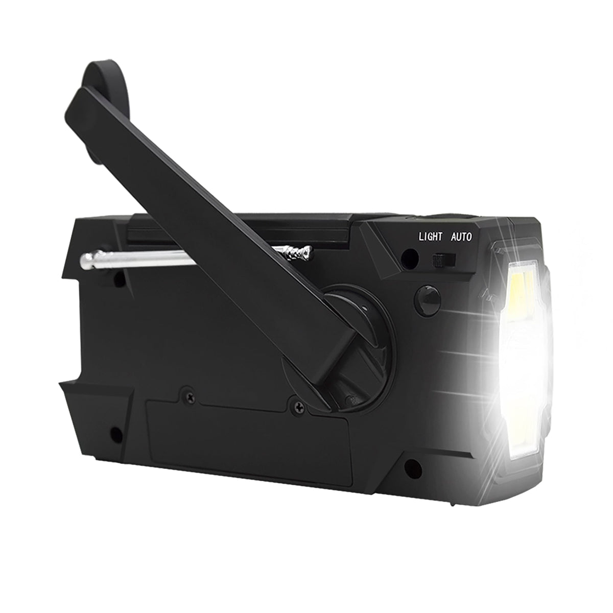 Emergency Radio Beacon With Hand Crank Solar Panel Am Fm And LED Flashlight - Image 3