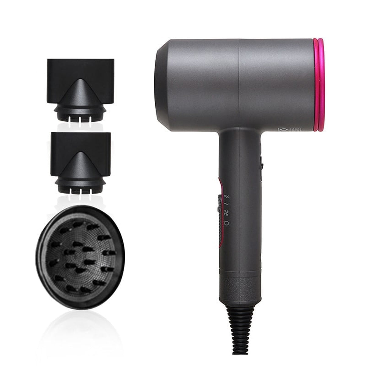 Ergonomic Hair Dryer With Attachments For Unisex - Image 24