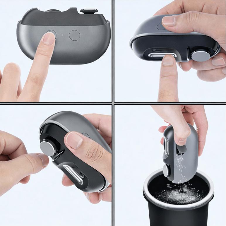 Ergonomic Stainless Steel Nail Clipper With Cleaning Brush And Storage Case - Image 3