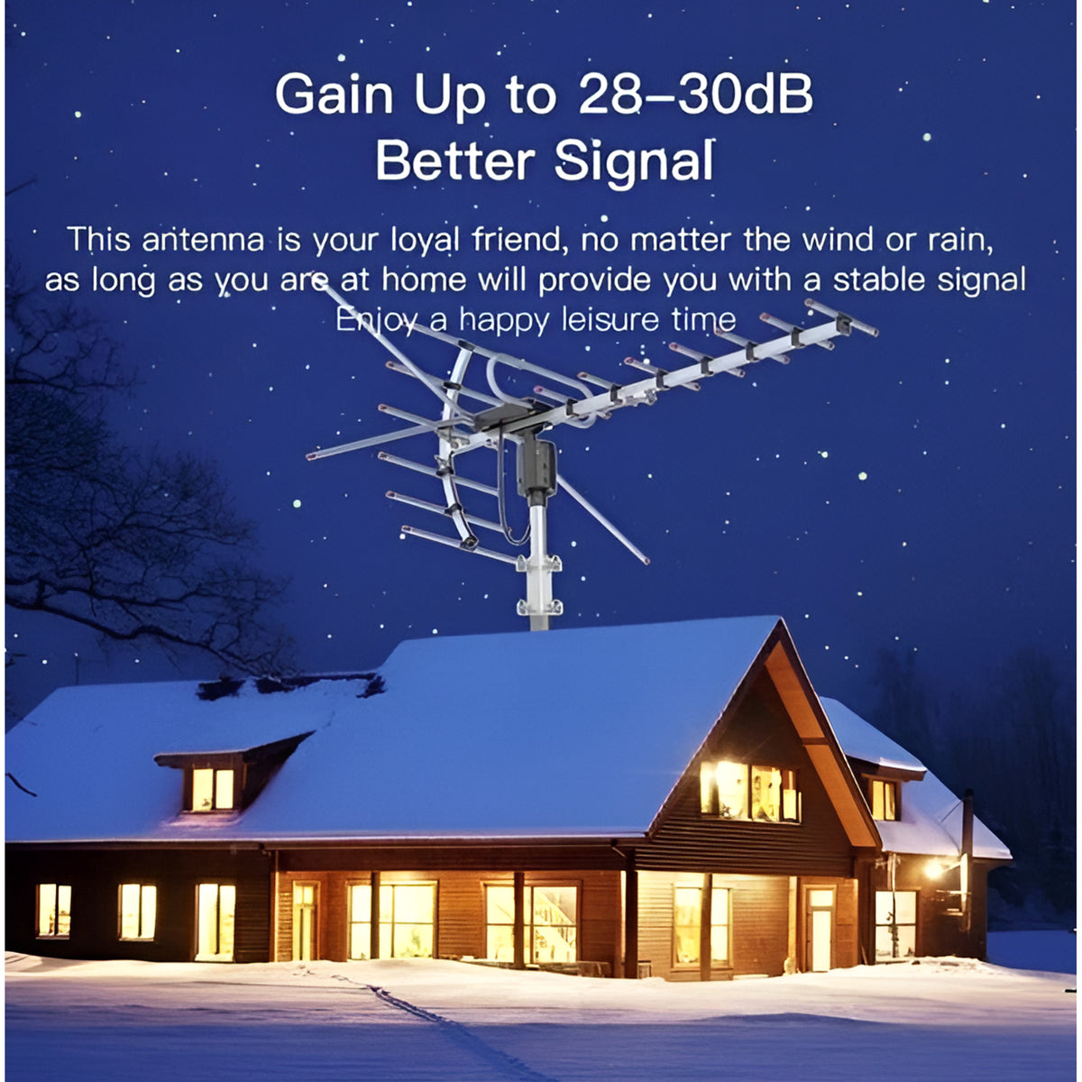 Extra Range 2025 Digital Outdoor HD TV Antenna With Full 360 Directional Motor - Image 10