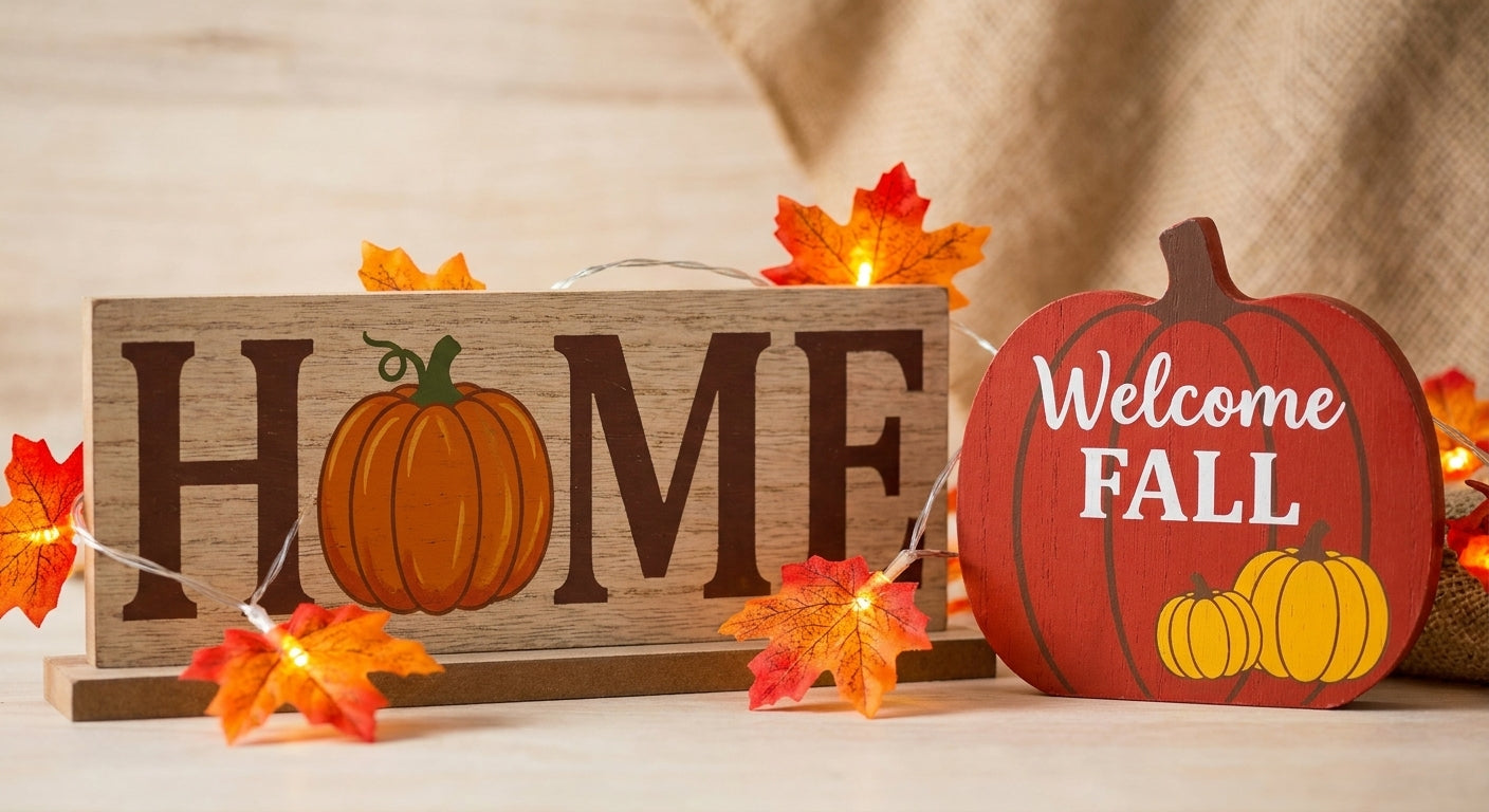 Fall Decorations Thanksgiving Decorations Tray Decorations Gnome Signs - detail
