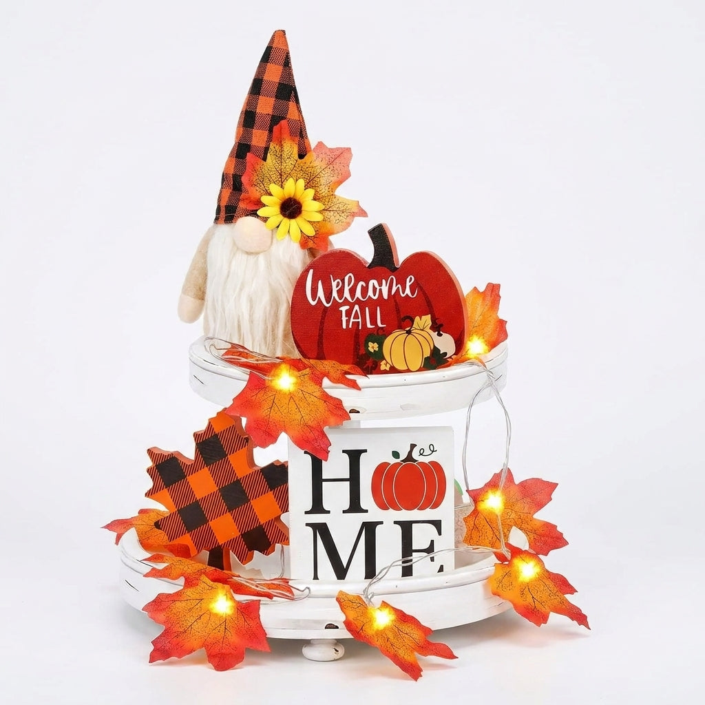 Fall Decorations Thanksgiving Decorations Tray Decorations Gnome Signs - studio