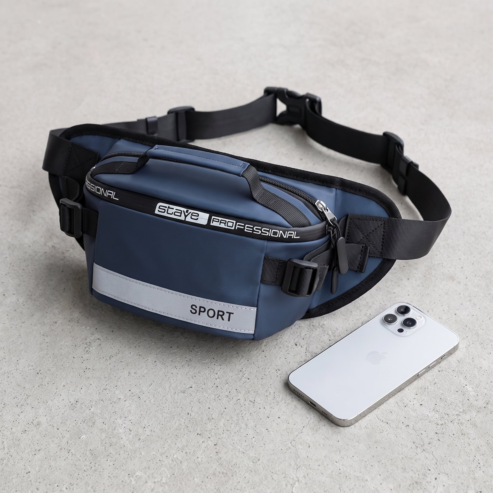 Travel Bag Crossbody Running Waist Reflective Sport - scale