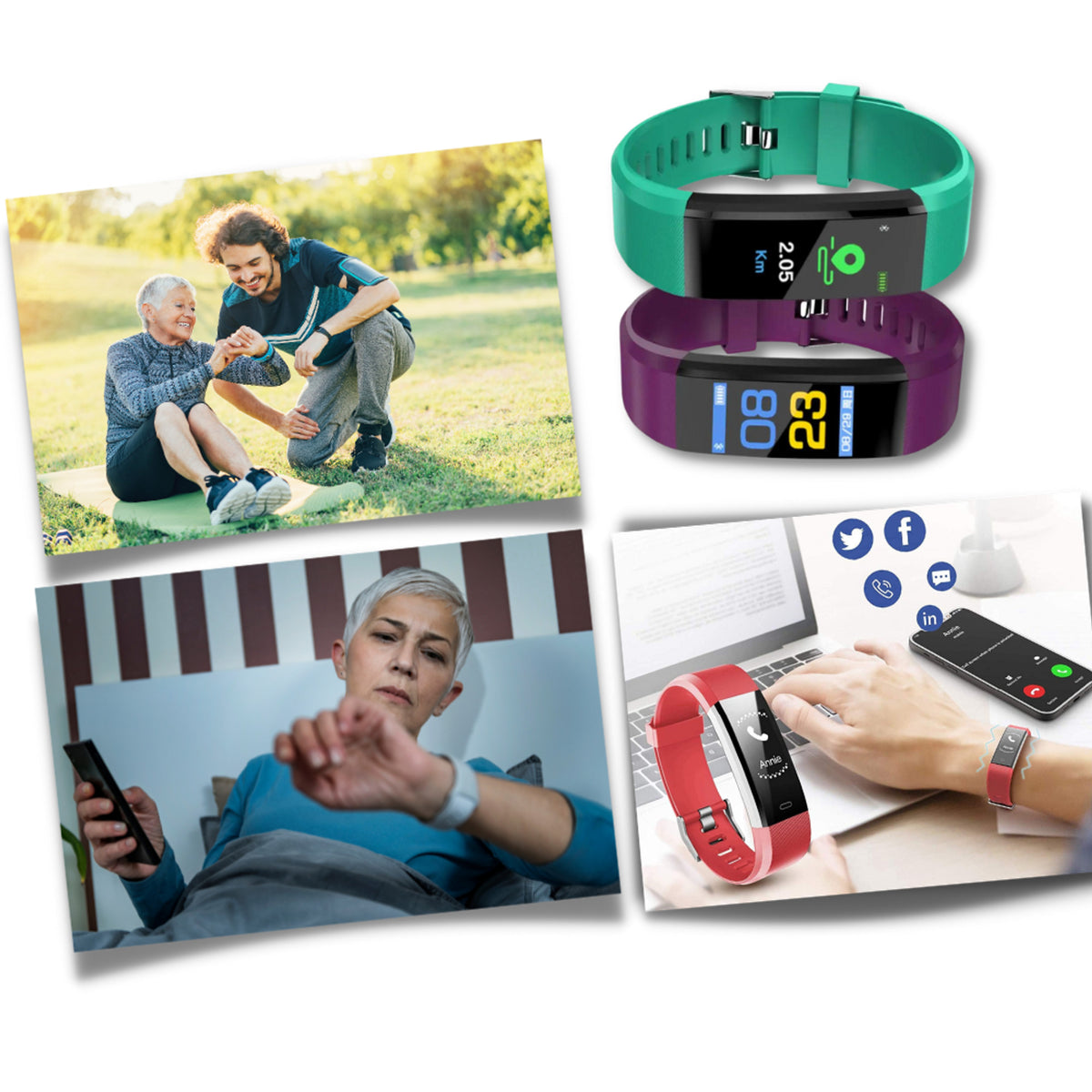 Fitness Tracker Watch With Heart Rate Monitor And Step Counter For Seniors - Image 7