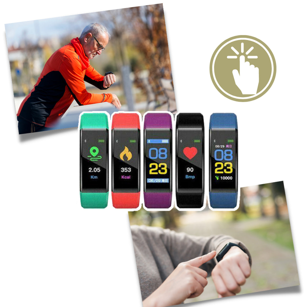 Fitness Tracker Watch With Heart Rate Monitor And Step Counter For Seniors - Image 4