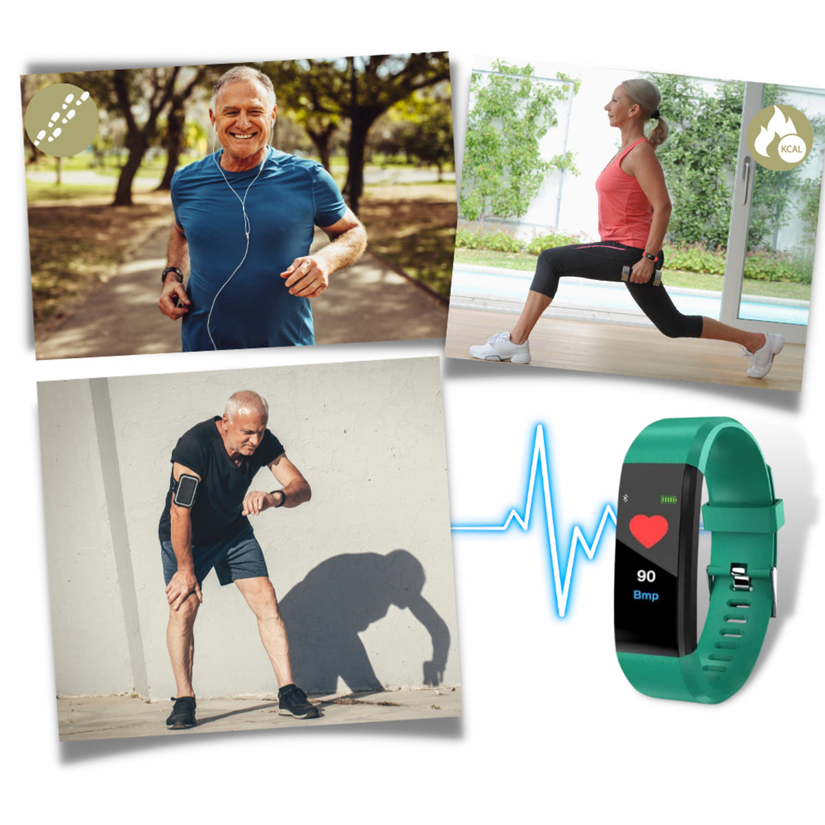Fitness Tracker Watch With Heart Rate Monitor And Step Counter For Seniors - Image 5