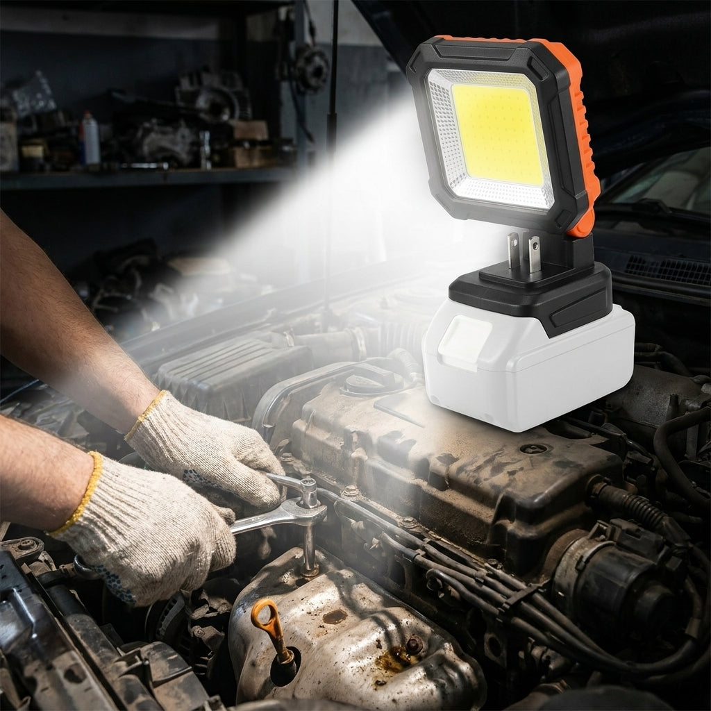 Flood Light Head Led Work Battery Portable Work Light - Image 1