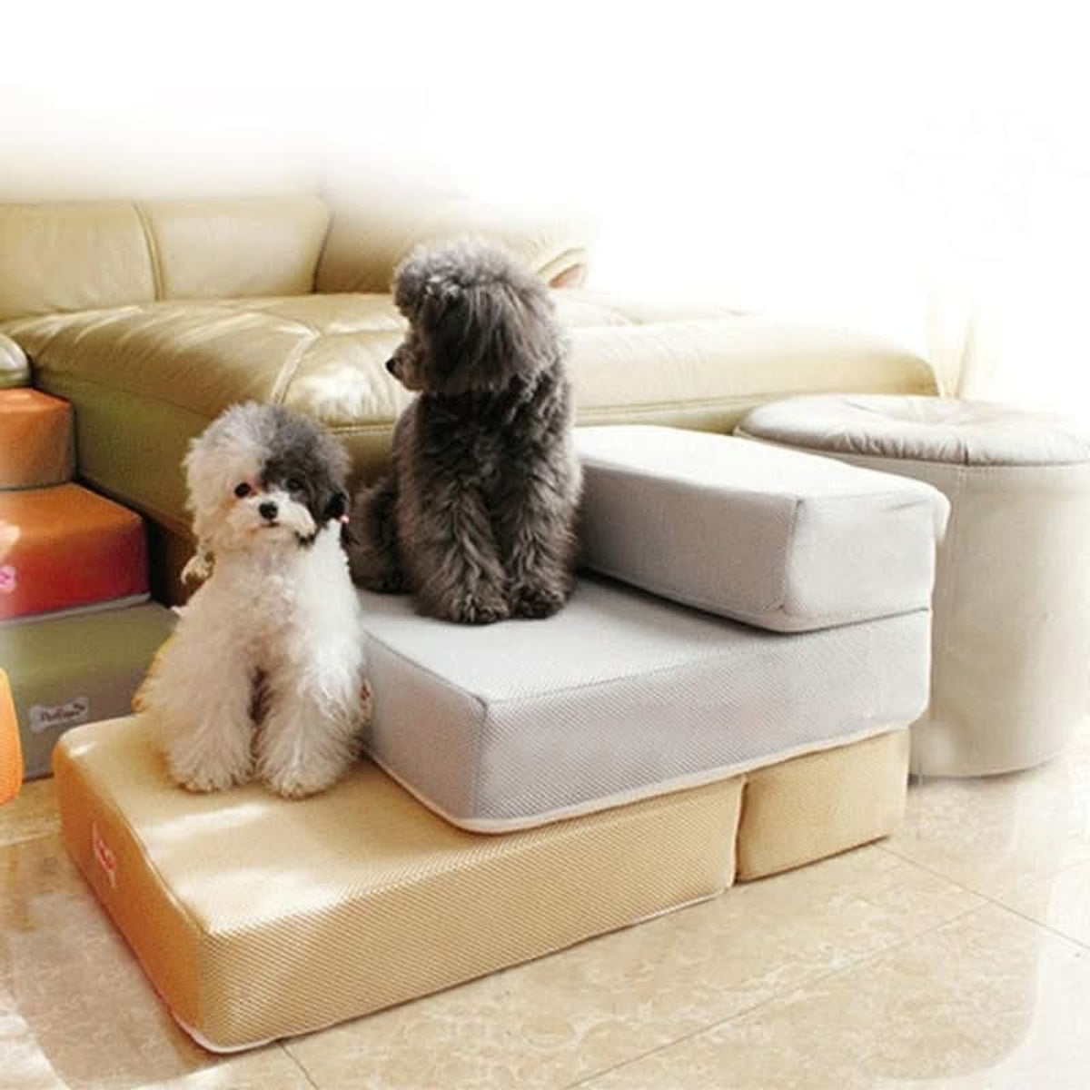 Foam Mesh Fabric Pet Access Steps - Image 3