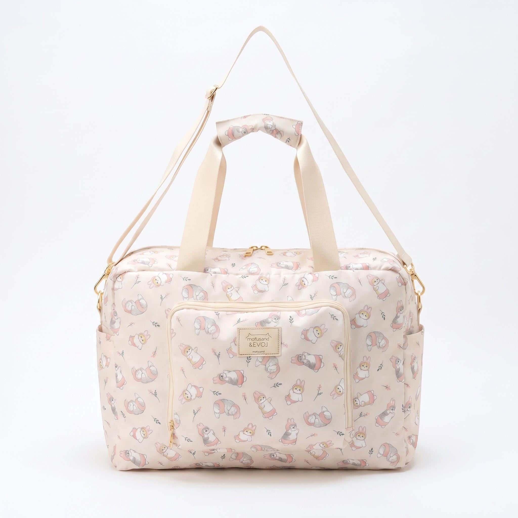 Character Print Travel Tote Bag Carry on with Shoulder Strap - studio