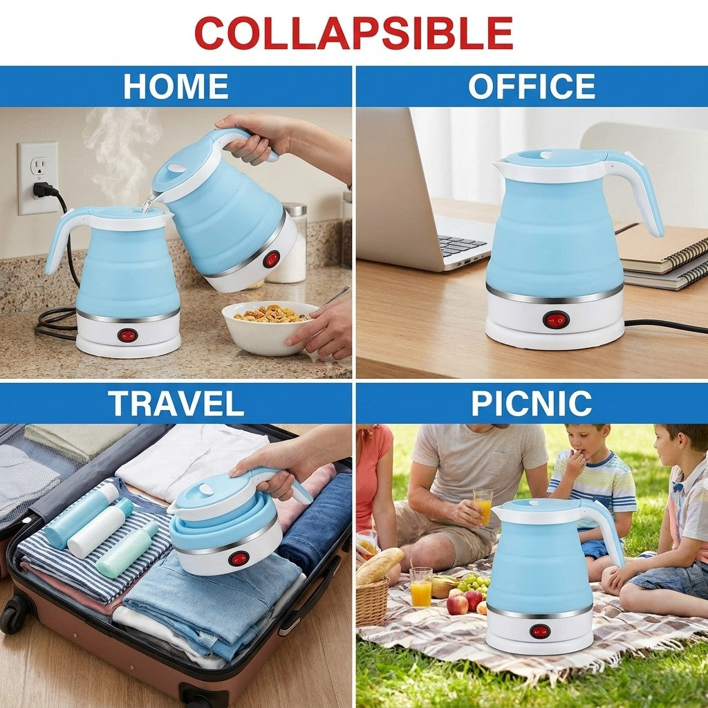 Folding Electric Kettle, Collapsible Portable Travel Kettle for Dorm & Hotel benefits
