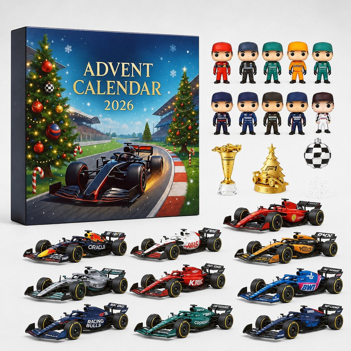 Formula 1 Advent Calendar 2026 With Racing Surprises And Collectible Toy Cars - Image 1