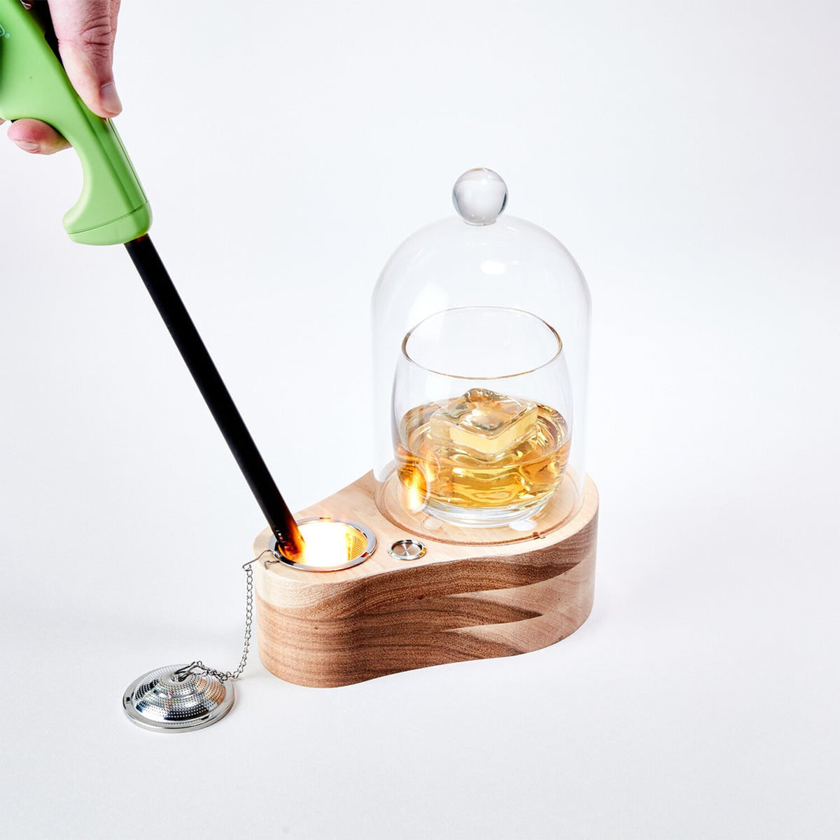 Glass Cocktail Smoker With Handcrafted Dome And LED Lighting - Image 16
