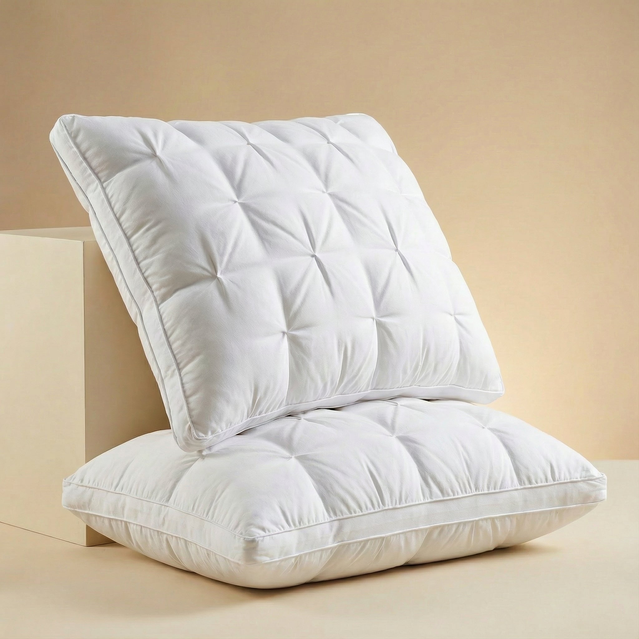 Goose Down Pillow Hotel Quality Goose Feather Bed Pillow Cotton - Image 6